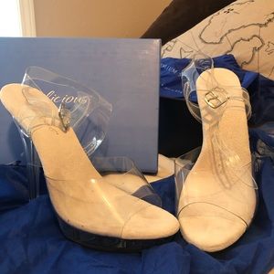 Clear 5” Fabulicious “Bikini Competitor” Heels